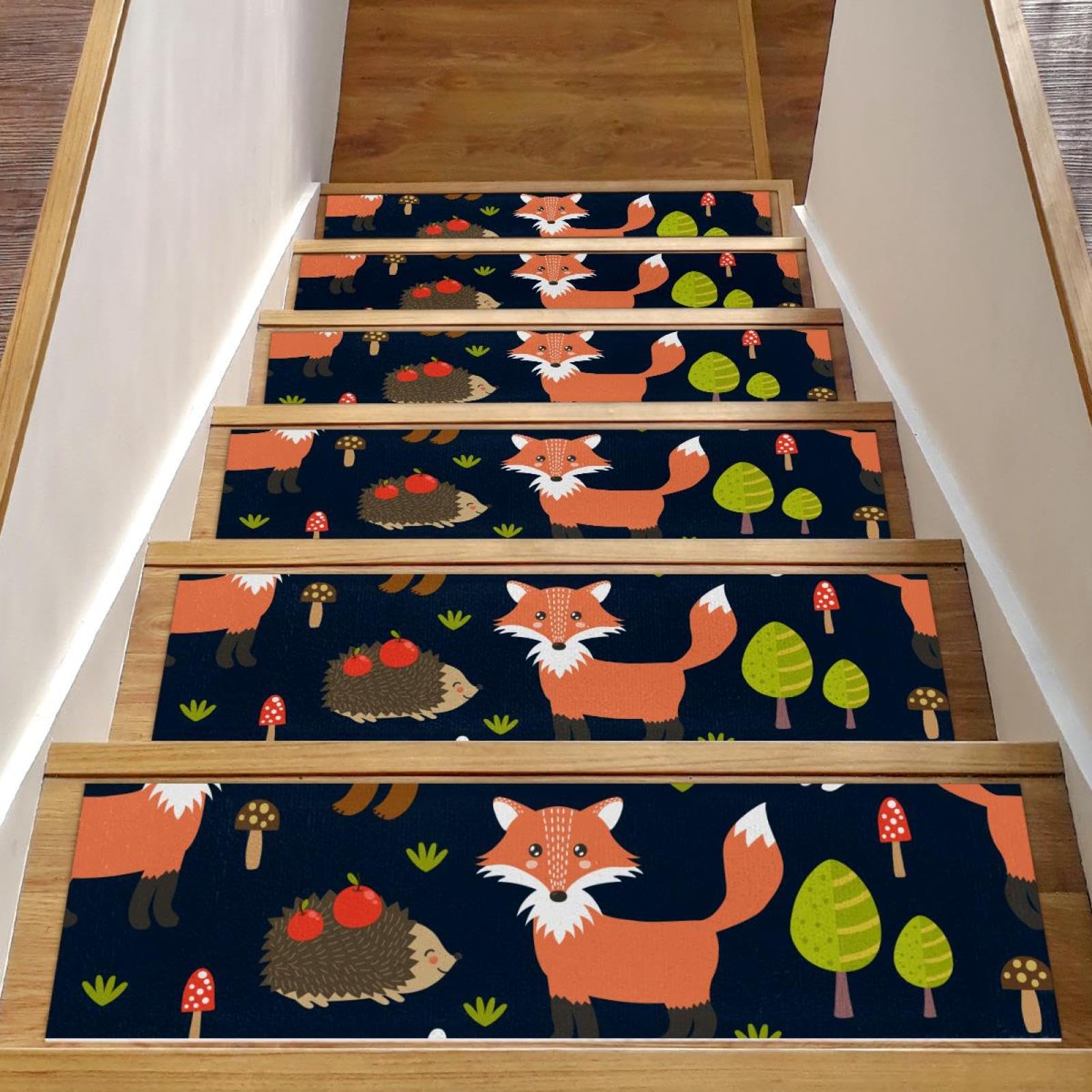 Alfombrillas de escaleras de madera contra resbalones: 15 piezas de erizos para perros