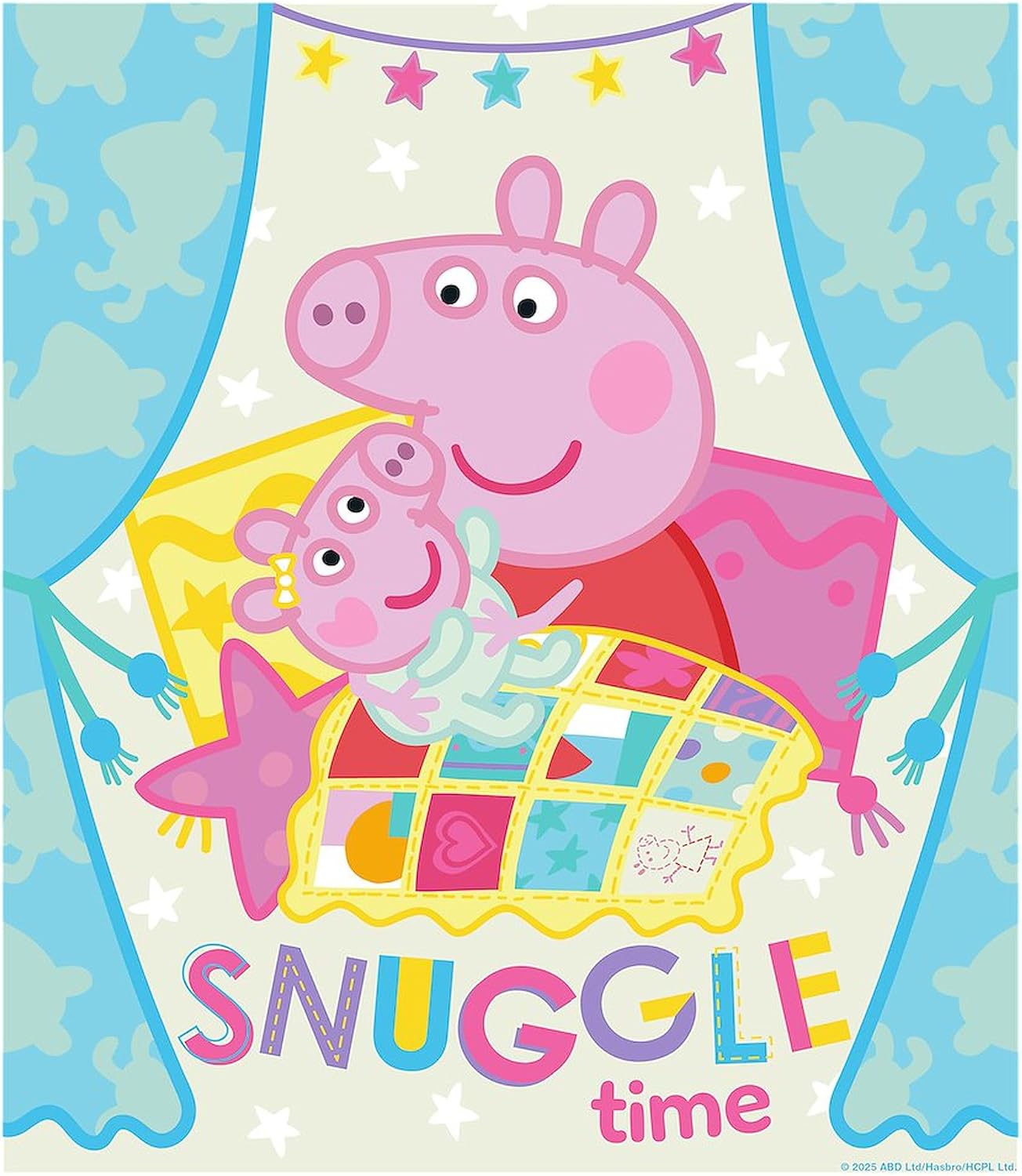 CafePress Peppa Pig: Snuggle Time 8.5" x 4.5" Zipper Cosmetic Pouch