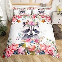 Vista 11 de Juego de funda de edredón de pavo real, tamaño Queen, color verde, lindo diseño de animales, estampado de plumas de pavo real, juego de funda