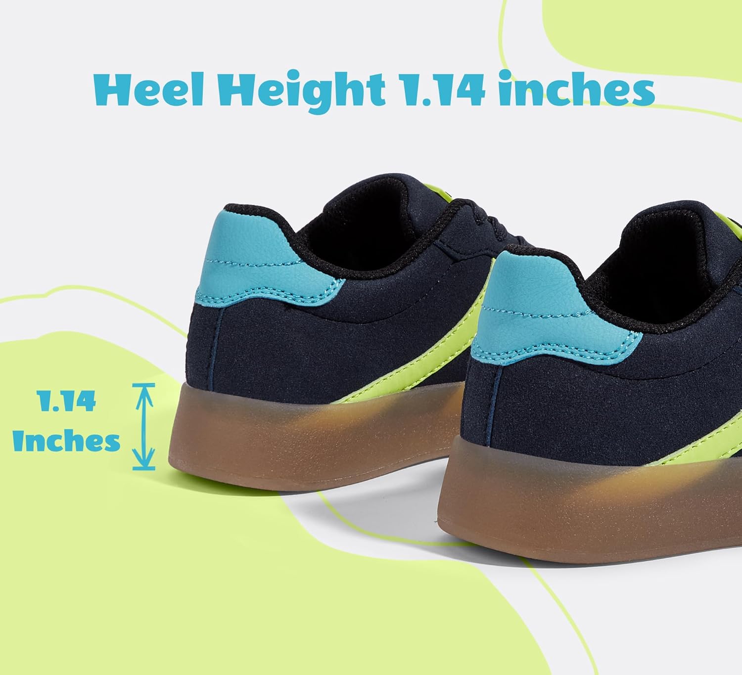 LUCKY STEP Unisex-Child Kid's Sneakers Lace Up School Fashion Platform Breathable Tennis Athletic Running Walking Shoes for Boys Girls - Image 7