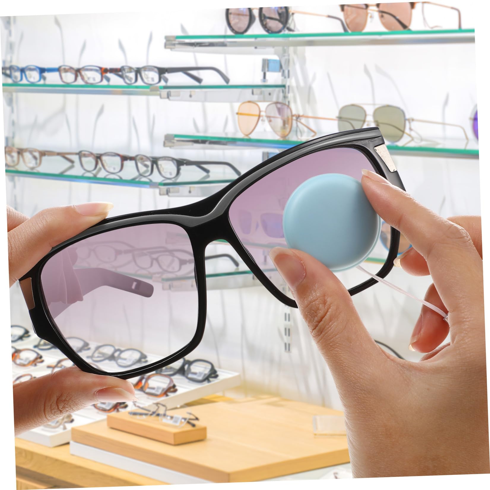 Macaron de Nettoyage D'écran 4 Pièces Silicone PP pour Lentilles