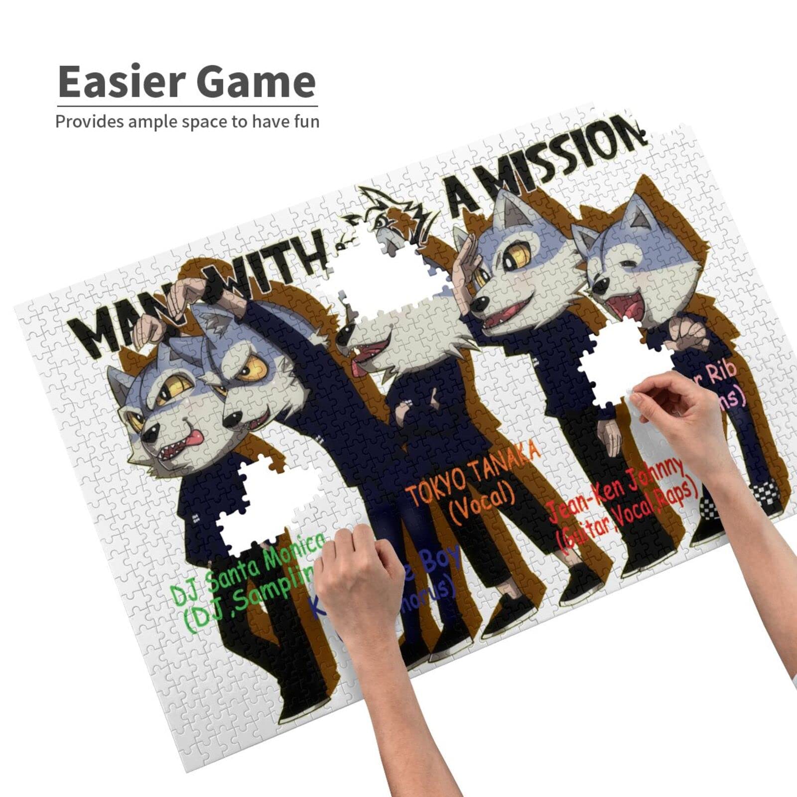 MAN WITH A MISSION ジグソーパズル 5種セット マンウィズ Amazon | Man With A Mission 人気ジグソーパズル1000ピース木製