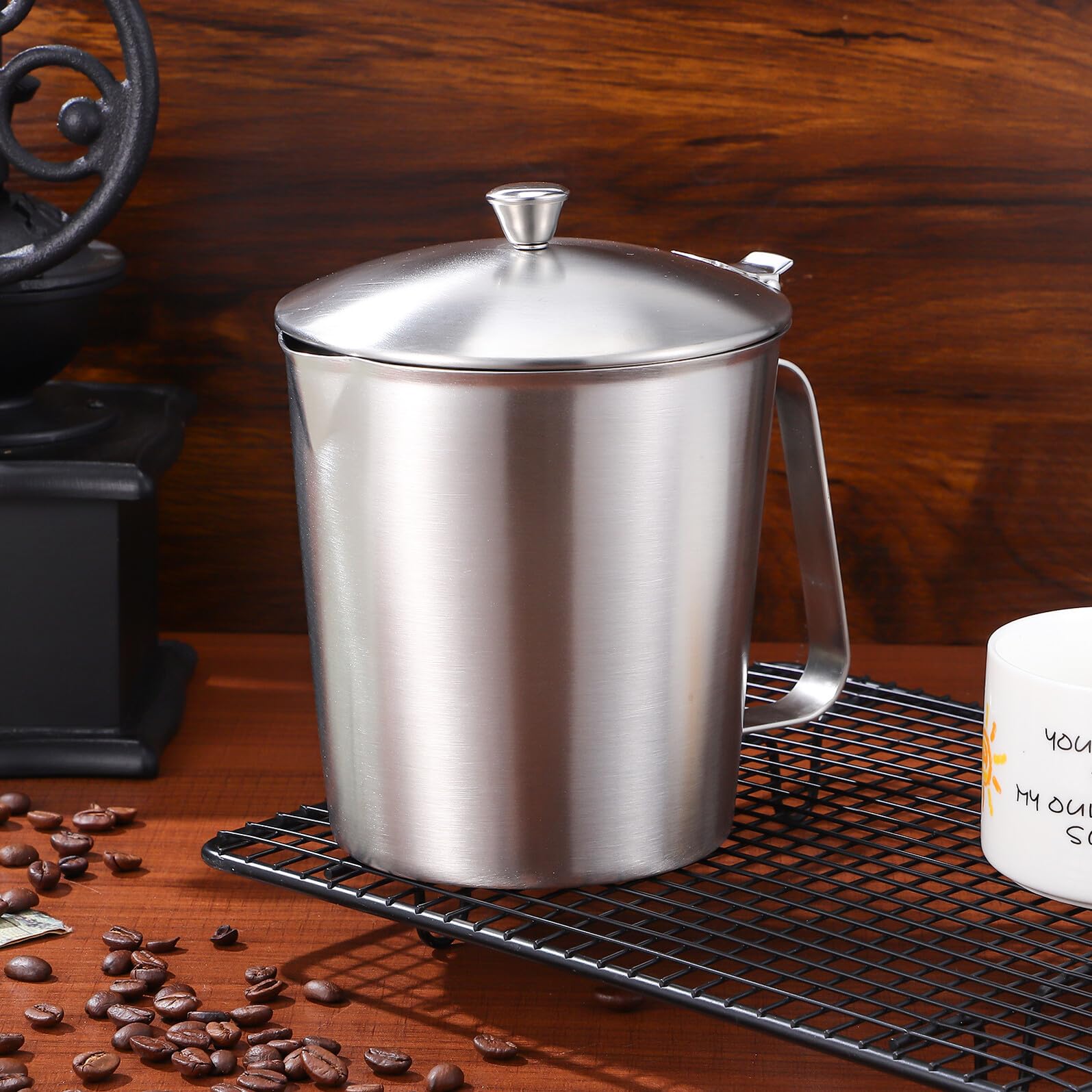 Tasse à Mesurer Graduée pour Pâtisserie avec Couvercle Pourtte Art et Expresso
