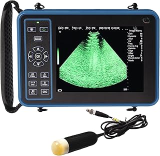 Ultrasound Scanner Veterinary, Vet Digital Portable B-Ultra Sound Scanner Machine Farm Animals Pet with 3.5 Mhz Mechanical...
