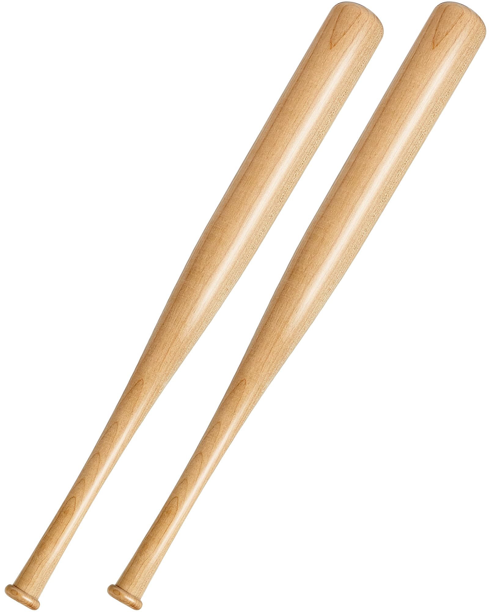 2 Pcs Mini Baseball Bats Miniature 18 Inch Wooden Bats Unfinished for Crafts for Painting DIY Craft Projects Ball Sports Party Decor Favors Gifts