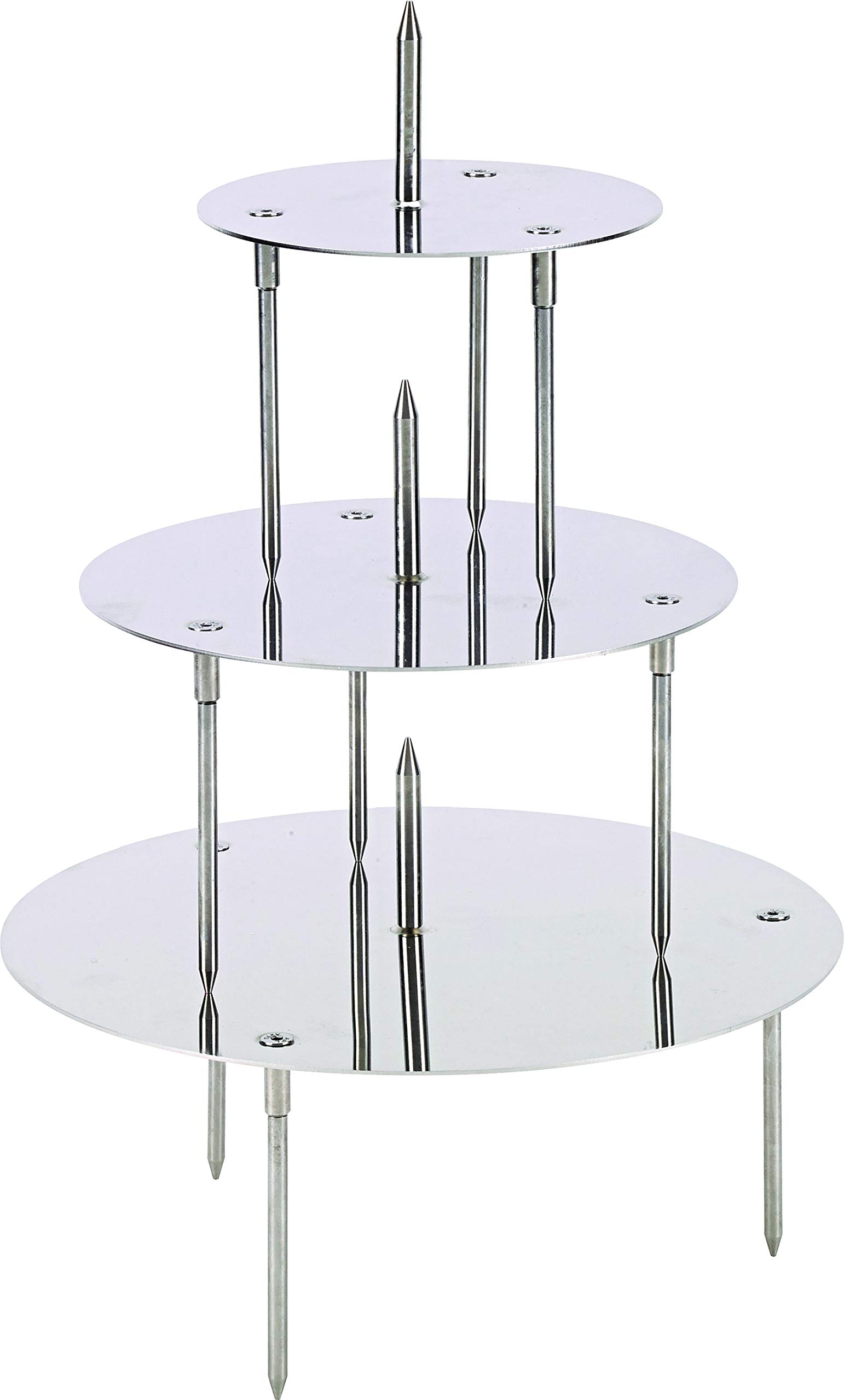 Ossature 3 plateaux wedding cake h 8 cm pour mariages réussis