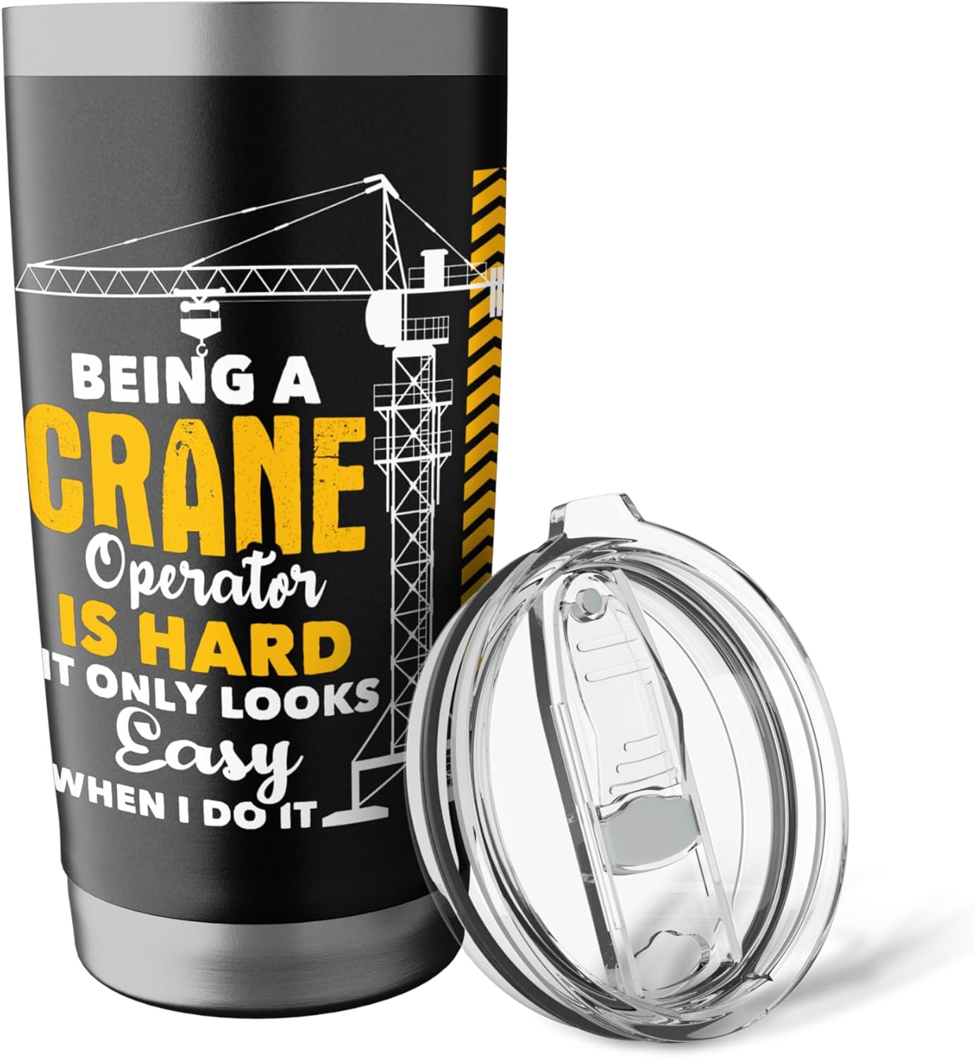 Being A Crane Operator Is Hard - Heavy Equipment Operator Stainless Steel Insulated Tumbler
