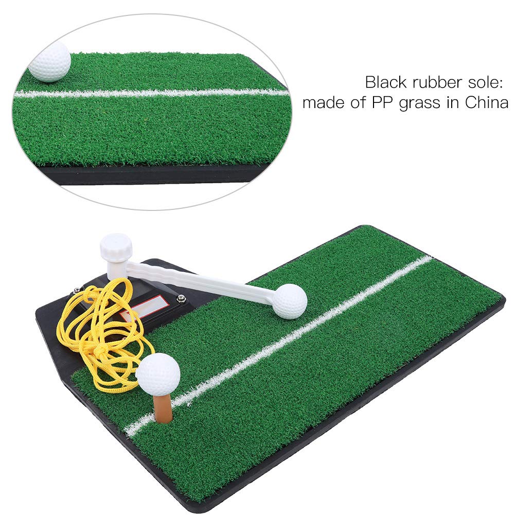 Práctica de Entrenamiento de Swing de Golf Estera Verde Entrenador Estera de césped PP Suave y Duradera Uso en Interiores y Exteriores en el Patio Trasero