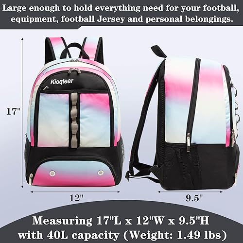 Miniatura 2 de Bolsa de fútbol, mochila de fútbol para baloncesto, voleibol y fútbol, bolsa deportiva con compartimento para pelotas.