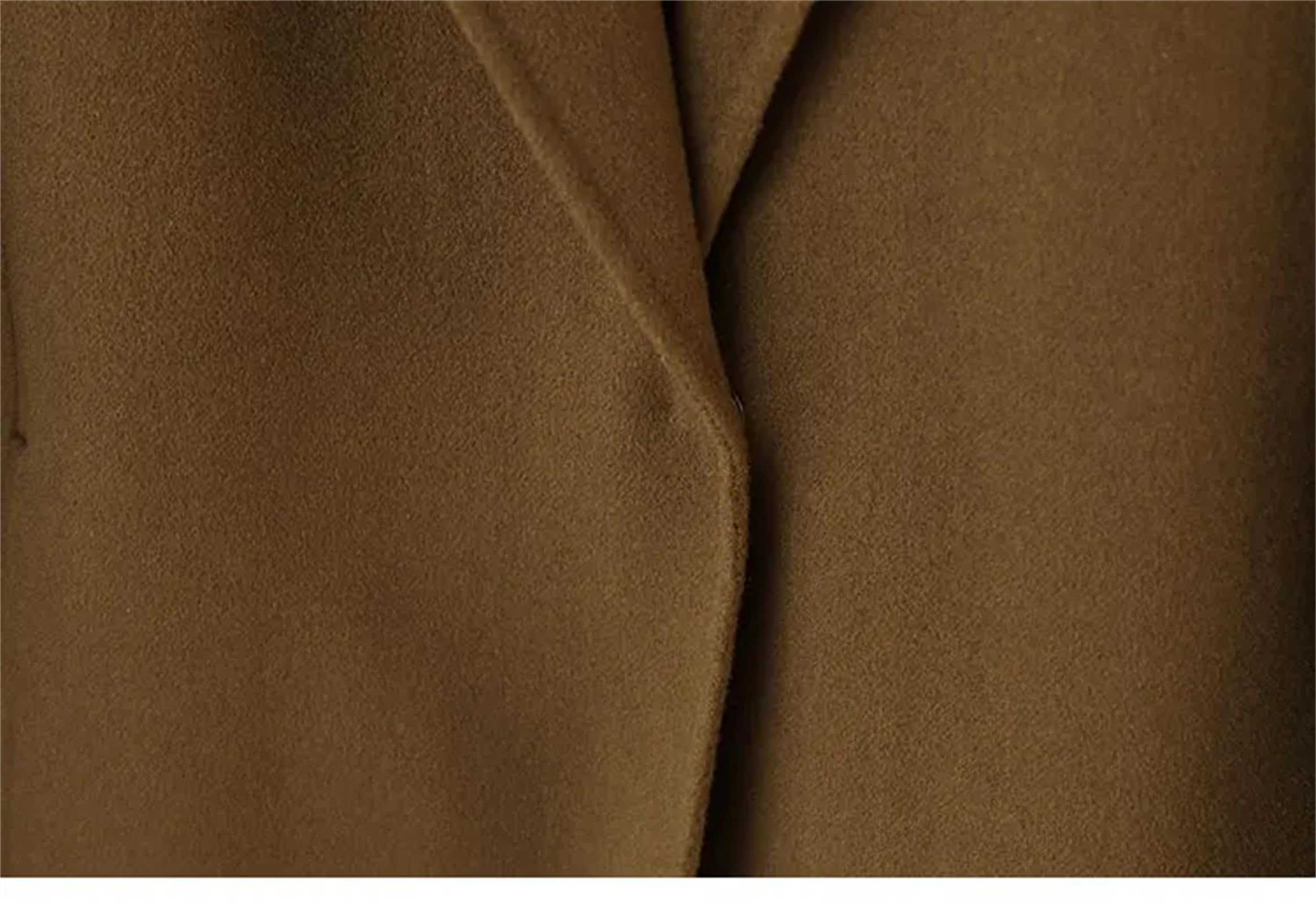 Cappotto invernale in cashmere su entrambi i lati da donna blu cappotto di lana abbigliamento caldo morbido e confortevole