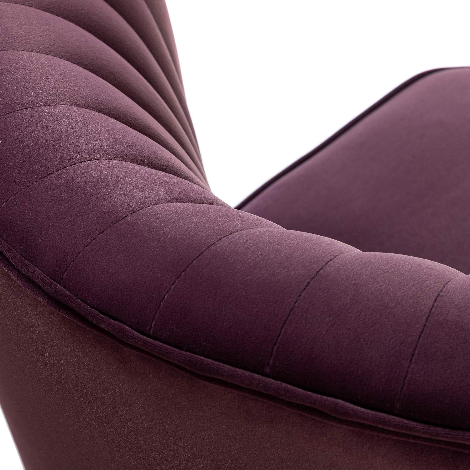 Living Room Velvet Side Chair Upholstered Accent Chair for Bedroom Vanity/Purple picture similar 