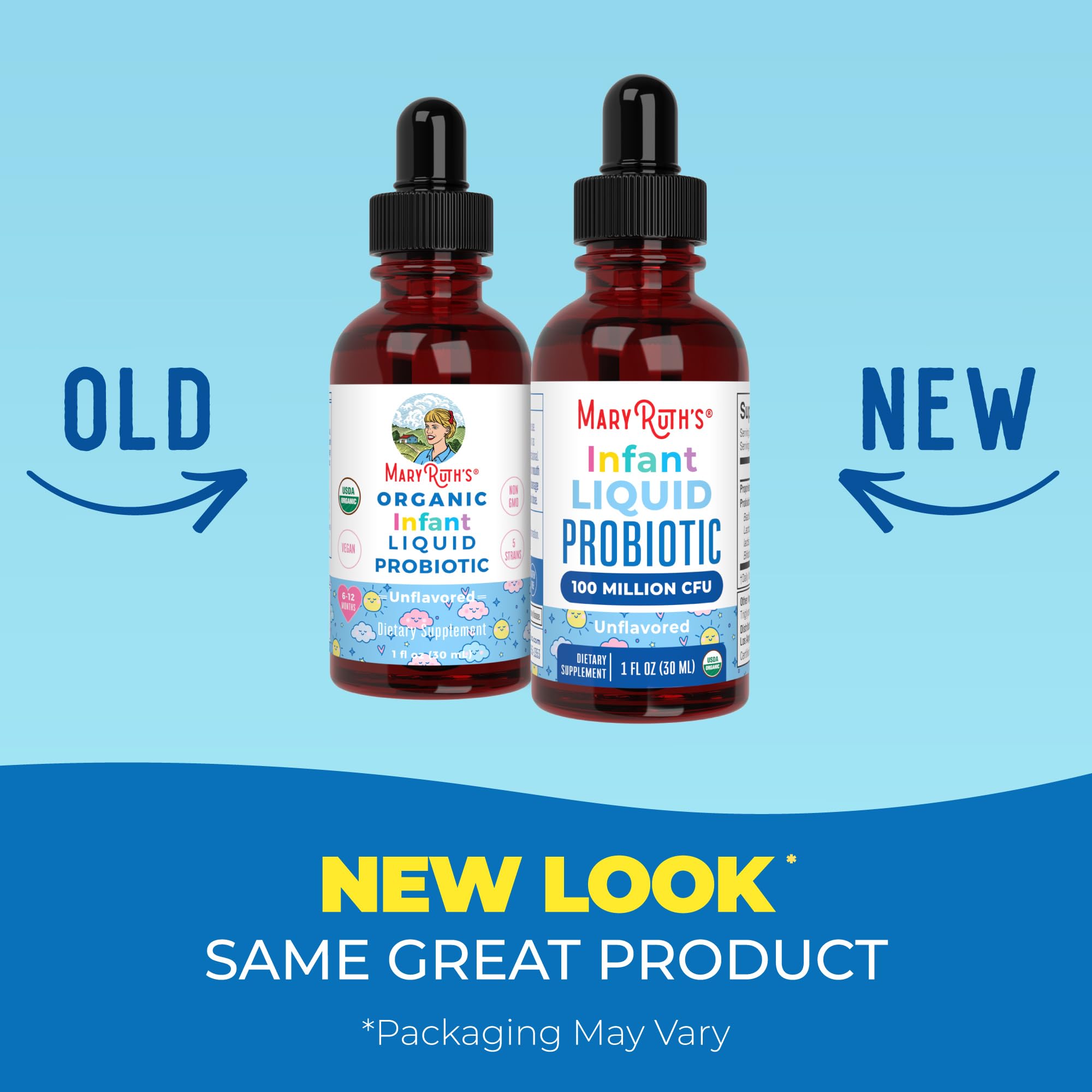 MaryRuth's Organic Infant Liquid Probiotic Drops, Ages 6-12 Months, 1 oz — Amazon image 3