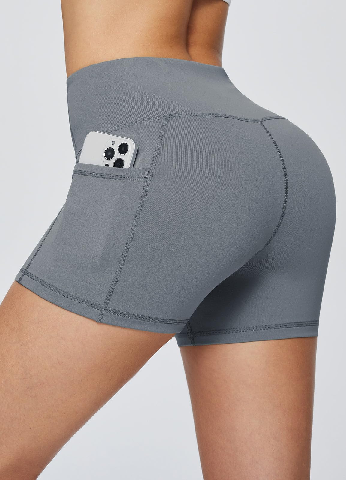 BALEAF Women's 8"/ 5"/ 3" Biker Shorts High Waist Yoga Workout Gym Running Volleyball Spandex Shorts with Pockets