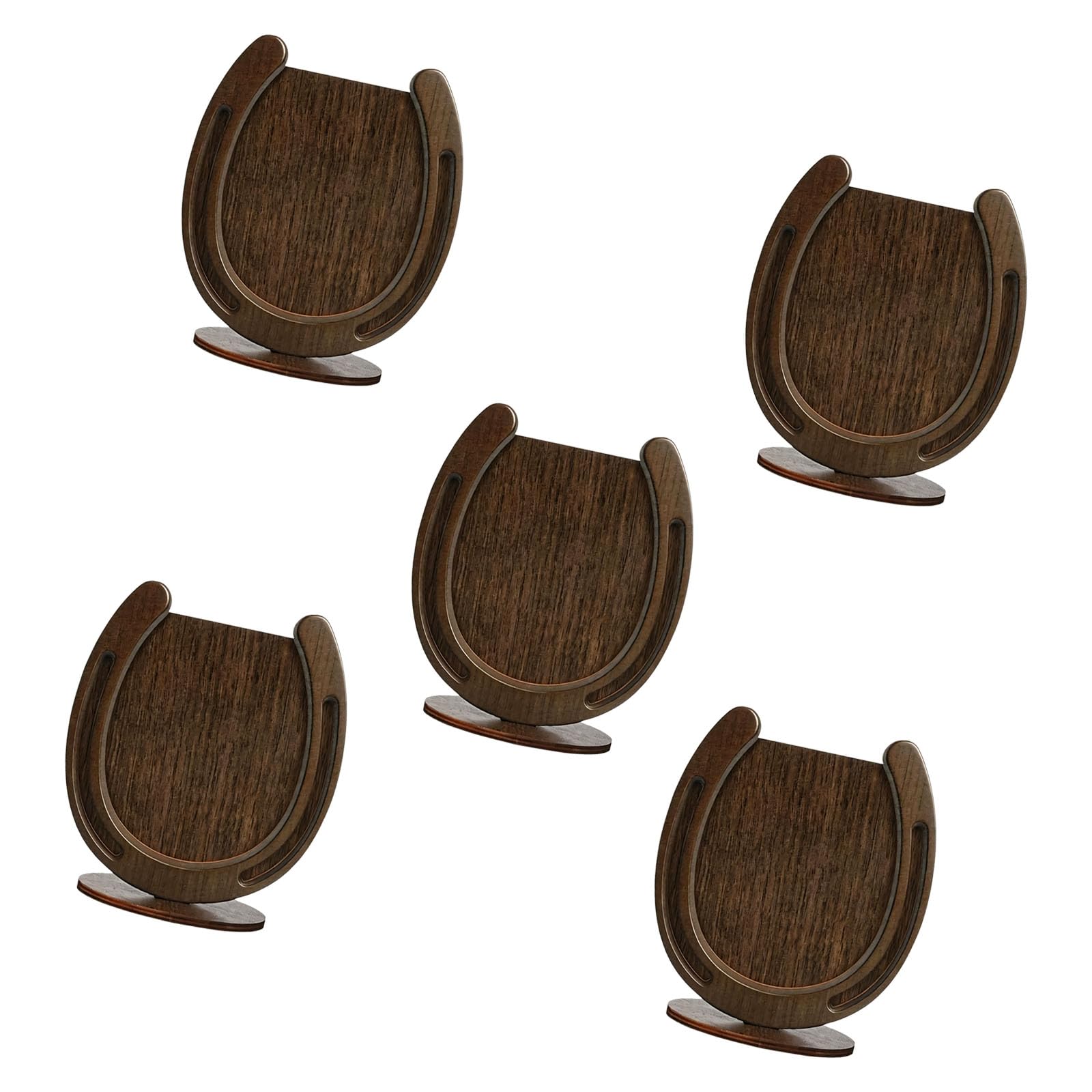 Farmhouse Horseshoe Photo Holder Wooden Tabletop Frame, Western Decor Accent for Mantels, Shelves and Entry Tables Horse Shoe Photo Frame Western Tabletop Wooden Desk Decor Farmhouse Shelf Display