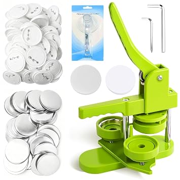 Button Maker Machine 58mm - 3rd Gen Installation-Free 58mm 2.25in DIY Pin Badge Button Maker Press Machine Badge Punch Press with Free 100pcs Pin Parts & Pictures & Circle Cutter