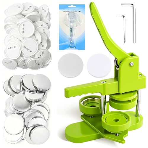 Button Maker Machine 58mm - (3rd Gen) Installation-Free 58mm (2.25in) DIY Pin Badge Button Maker Press Machine Badge Punch Press with Free 100pcs Pin Parts & Pictures & Circle Cutter - 58 mm