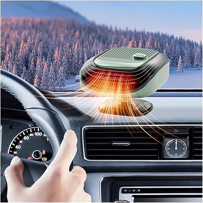 Calefactor Eléctrico Portátil 12V con Modo Ventilador para Auto miniatura 3