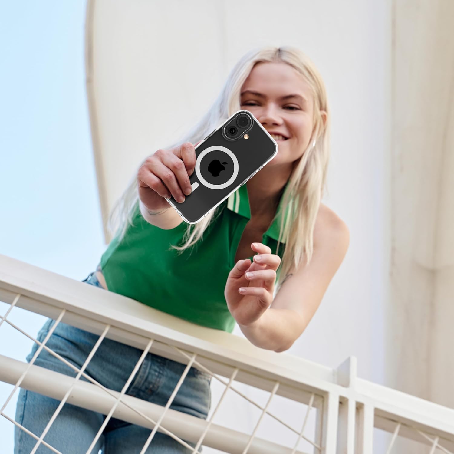 Incipio - Velocity iPhone 17, Magsafe Compatible Phone Case, 10ft-12ft Drop Tested, Ultra Durable & Shock Absorbing, Scratch Resistant & Slim Profile (Clear)