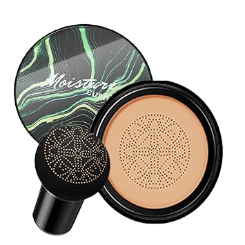 Nude Air Cushion CC Cream Mushroom Head Foundation,20g | BB Cream Makeup Foundation,Moisturizing Concealer,Long Lasting Full Coverage Waterproof,Even Skin Tone for All Skin Types