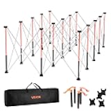 VEVOR Portable Folding Workstand, 8.05 x 4.13 ft Collapsible Workbench, 6000 lbs Weight Capacity, No Assembly Foldable Work Stand with Storage Bag, Table Top NOT Included, for Garage Workshop Outdoor