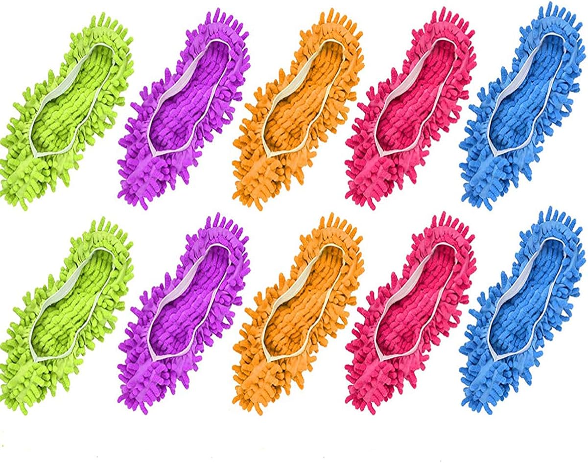 モップスリッパ左右入り ブルー フリーサイズ 室内掃除床便利グッズ新品送料無料 素晴らしい外見