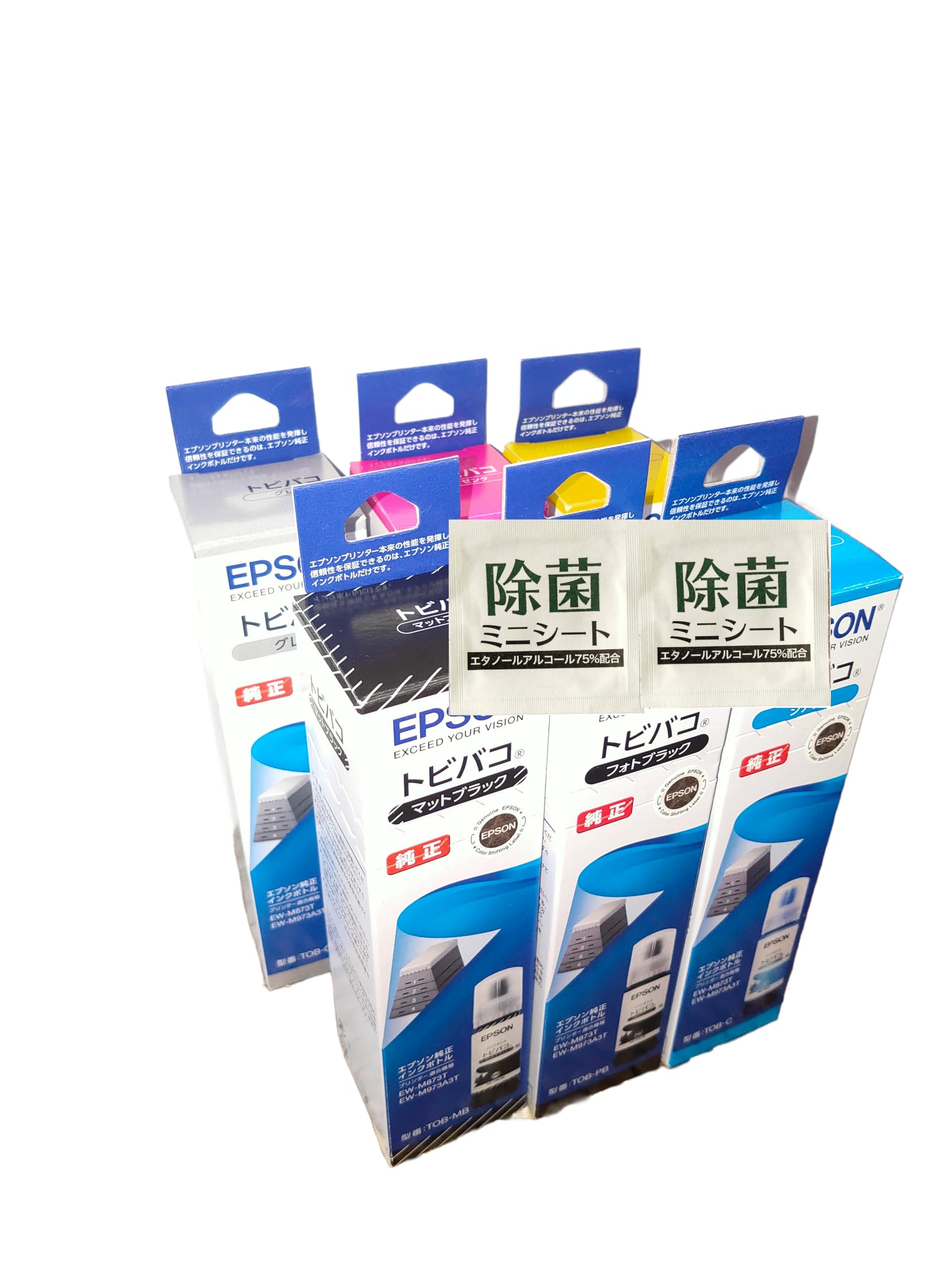 Amazon.co.jp: 【純正品】トビバコ(TOB) インクボトル6色セット