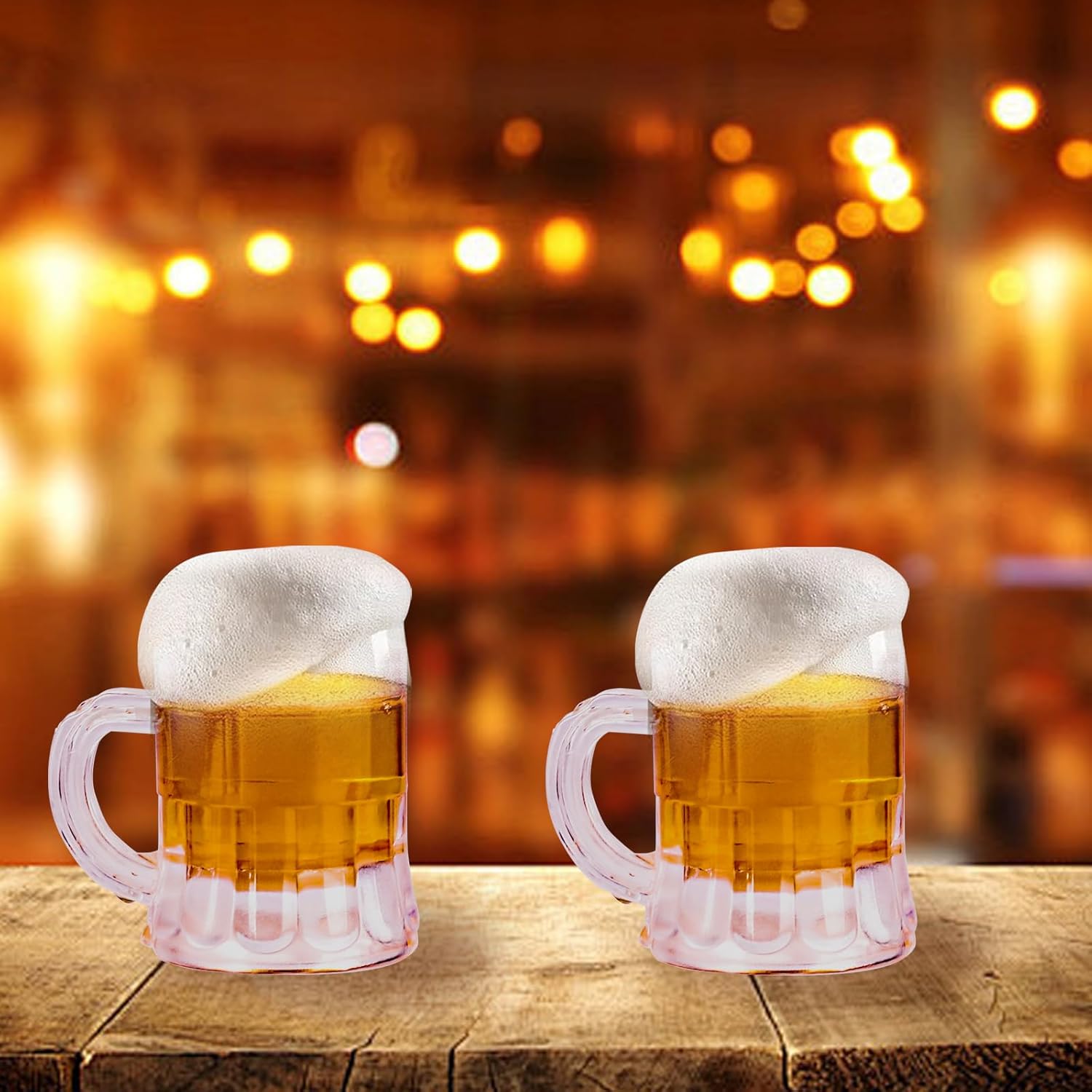 60 Pcs Mini Plastic Beer Glass 1oz Transparent Plastic Shot Glass Reusable Holiday Party Barbecue Beer Shot Glass - Image 5