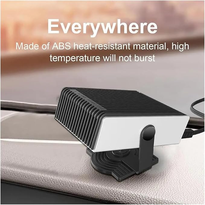 Calefactor Eléctrico Portátil 12V 150W con Ventilador y Desempañador miniatura 7