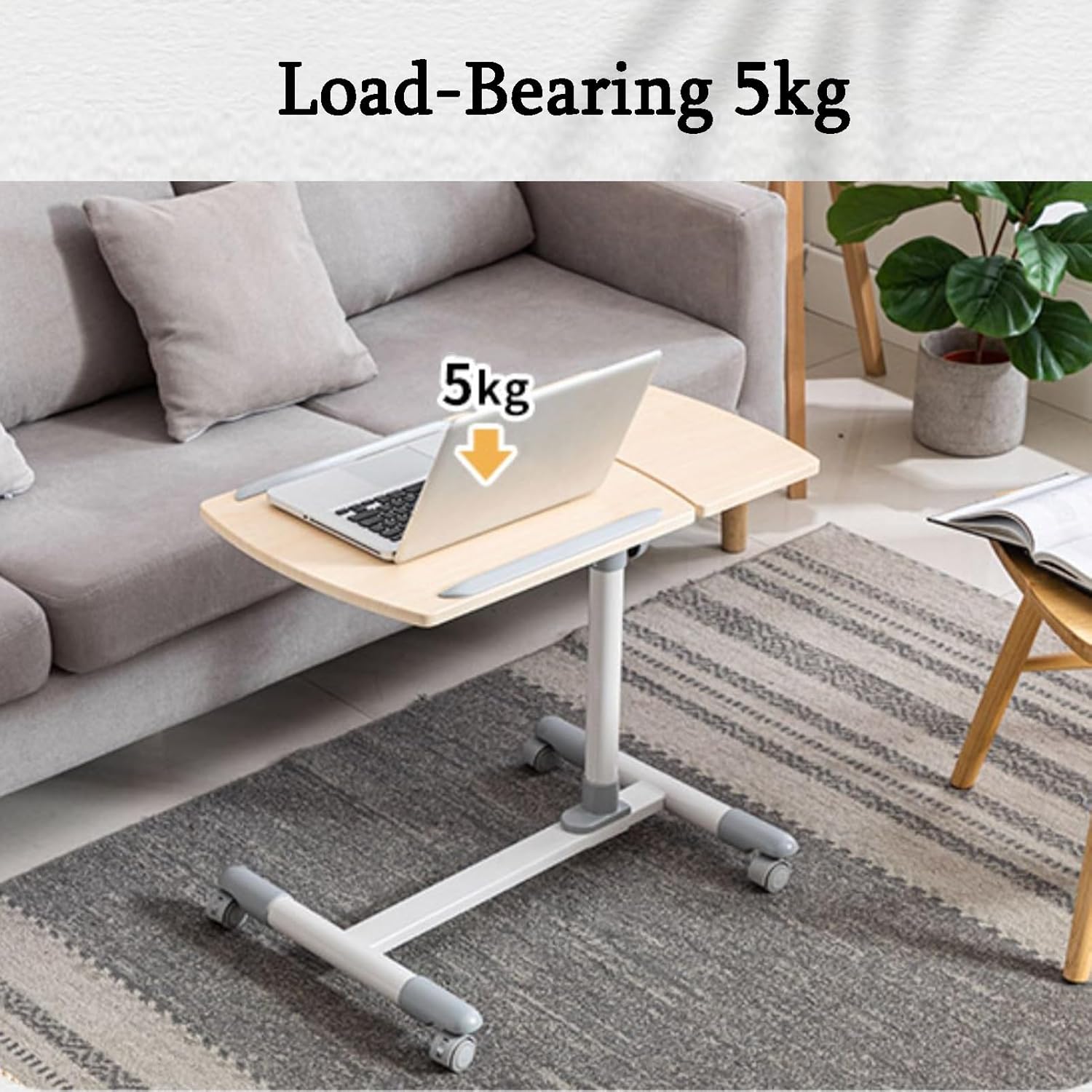Laptop Floor Stand,Steel Portable Reading Bookshelf,Tilt and Swivel Desktop Laptop Stand,Suitable for Home Outdoor Office(Color 4)