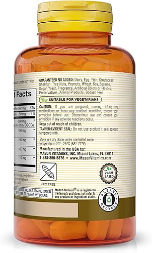 Miniatura 3 de MASON NATURAL Poder de hongos con 95% de EGCG y matcha, para un bienestar óptimo, apoyo al estrés y respuesta inflamatoria saludable, 60 tabletas a
