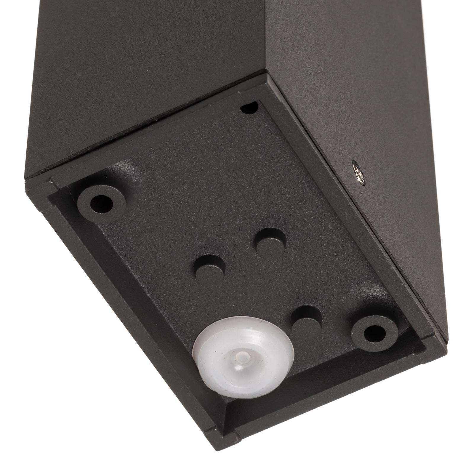 Lucande Lampada LED da esterni (Moderno) colore Nero, in Alluminio lampadina inclusa lampioncino paletto luminoso lampada viale lampione