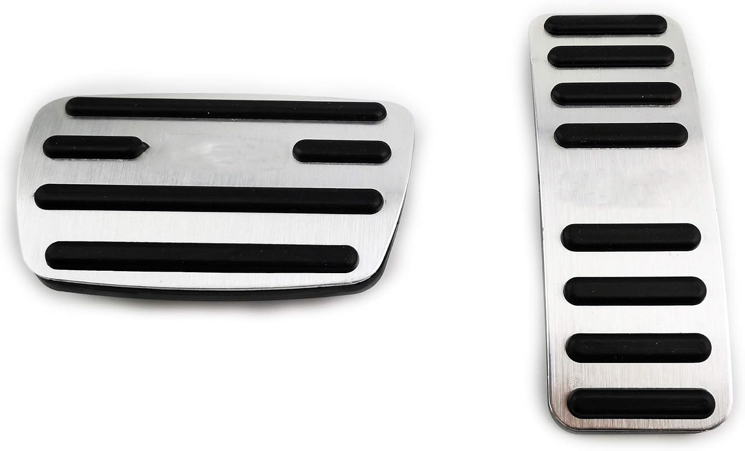2PCS Silver No Drill Aluminum Alloy Car Fuel Accelerator Brake Pedal Covers for GL6 2018