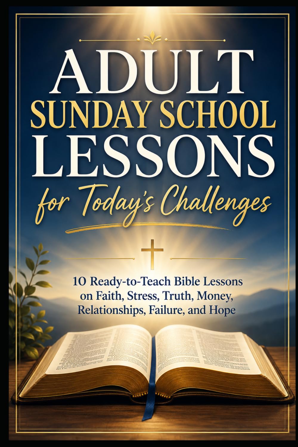 Adult Sunday School Lessons for Today’s Challenges: 10 Ready-to-Teach Bible Lessons on Faith, Stress, Truth, Money, Relationships, Failure, and Hope