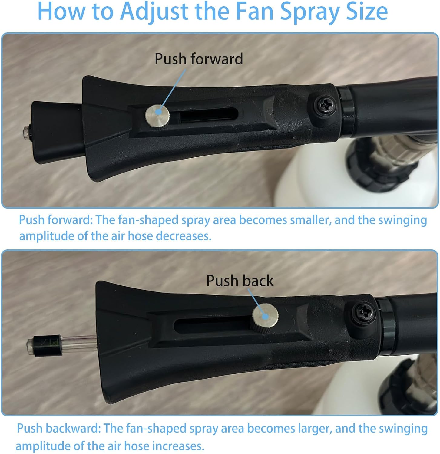 Car Cleaning Gun, Auto Interior Cleaning Detailing Air Blow Gun, High Pressure Car Cleaning Tool for Car Roof, Upholstery Seats, Carpets, Works with Air Compressor, Dual Mode