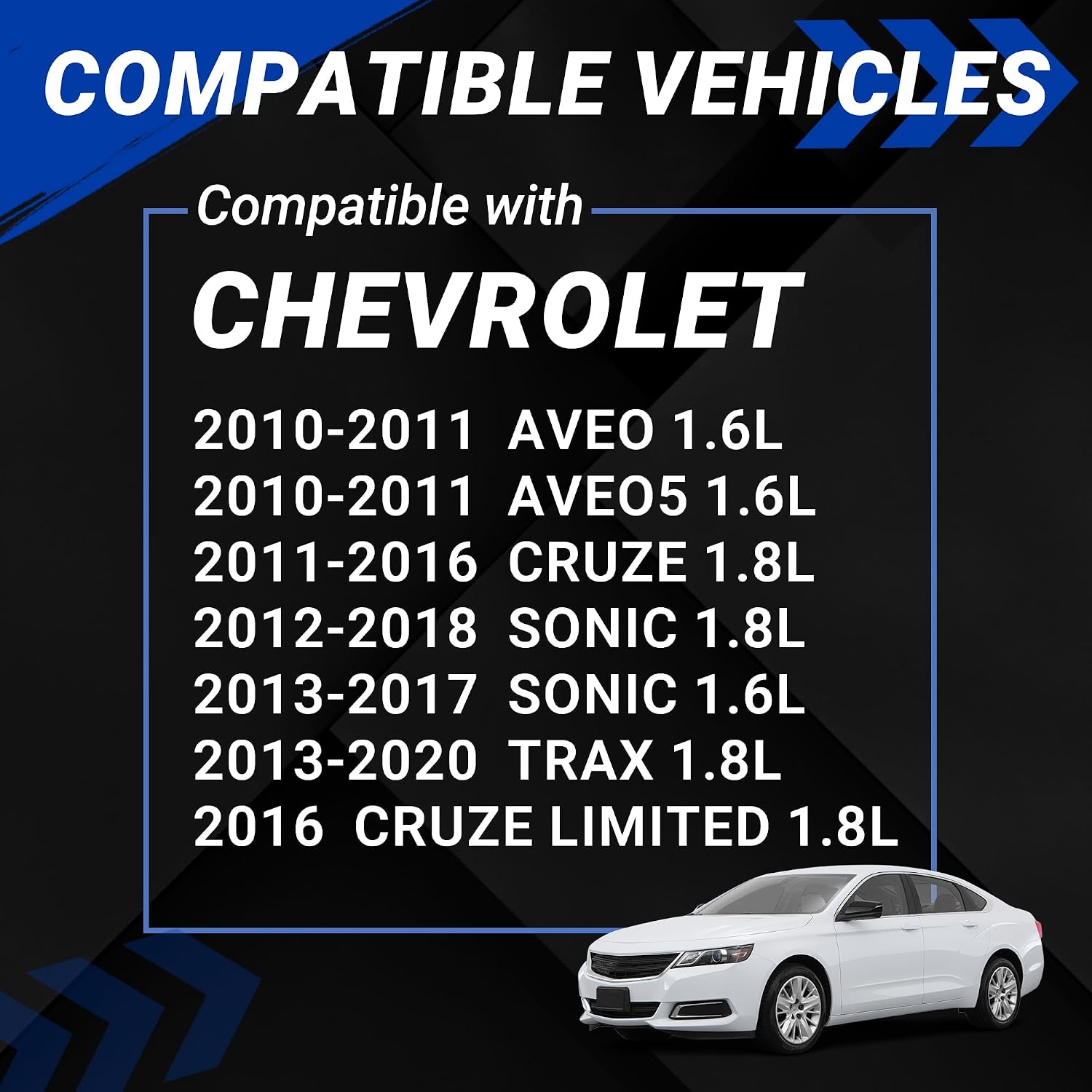 55568386 Engine Timing Intake and Exhaust Camshaft Sprocket VVT Cam Phaser with Bolts Compatible with Chevrolet Aveo Aveo5 Cruze Sonic Trax Cruze Limited Replaces OE 55567048, 12992410