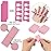 102pcs Toe Separators Set - Premium Pedicure Tool 52Pcs Super Soft Pedicure Toe Separator- 50Pcs Mini Nail Buffer Block File 80/100 Grit 2 Sided