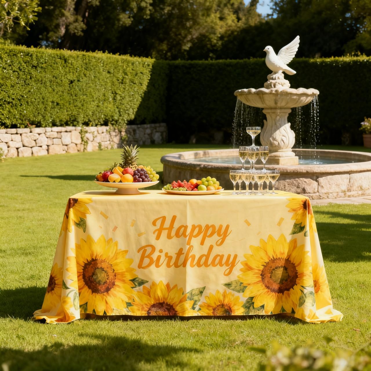 Custom Table Cloth with Business Logo, Personalized Table Cloth with Logo for 4FT 5FT 6FT 8FT 10FT, Ideal for Tradeshow Events, School, Associations, Birthday Party & Wedding (8FT Open Back)