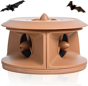 Cleanrth BCS202-T Bat-Blocker Pro - Ultrasonic Bat Repellent, Ultimate Bat Protection for Attics, Barns, Basements, Eaves Tan Model