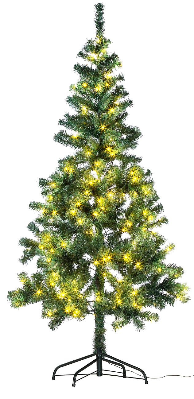 infactory Árbol de Navidad Artificial, 180 cm, 240 Leds