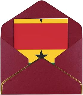 Flag of Ghana Greeting cards with envelopes - for Christmas, birthdays, anniversaries and other occasions