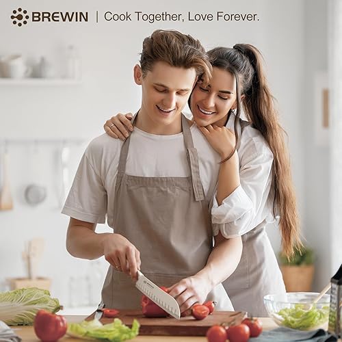 Miniatura 4 de Brewin Juego de cuchillos, juego de cuchillos de cocina de 13 piezas, revestimiento antioxidante y protector de cuchilla, artículos esenciales para