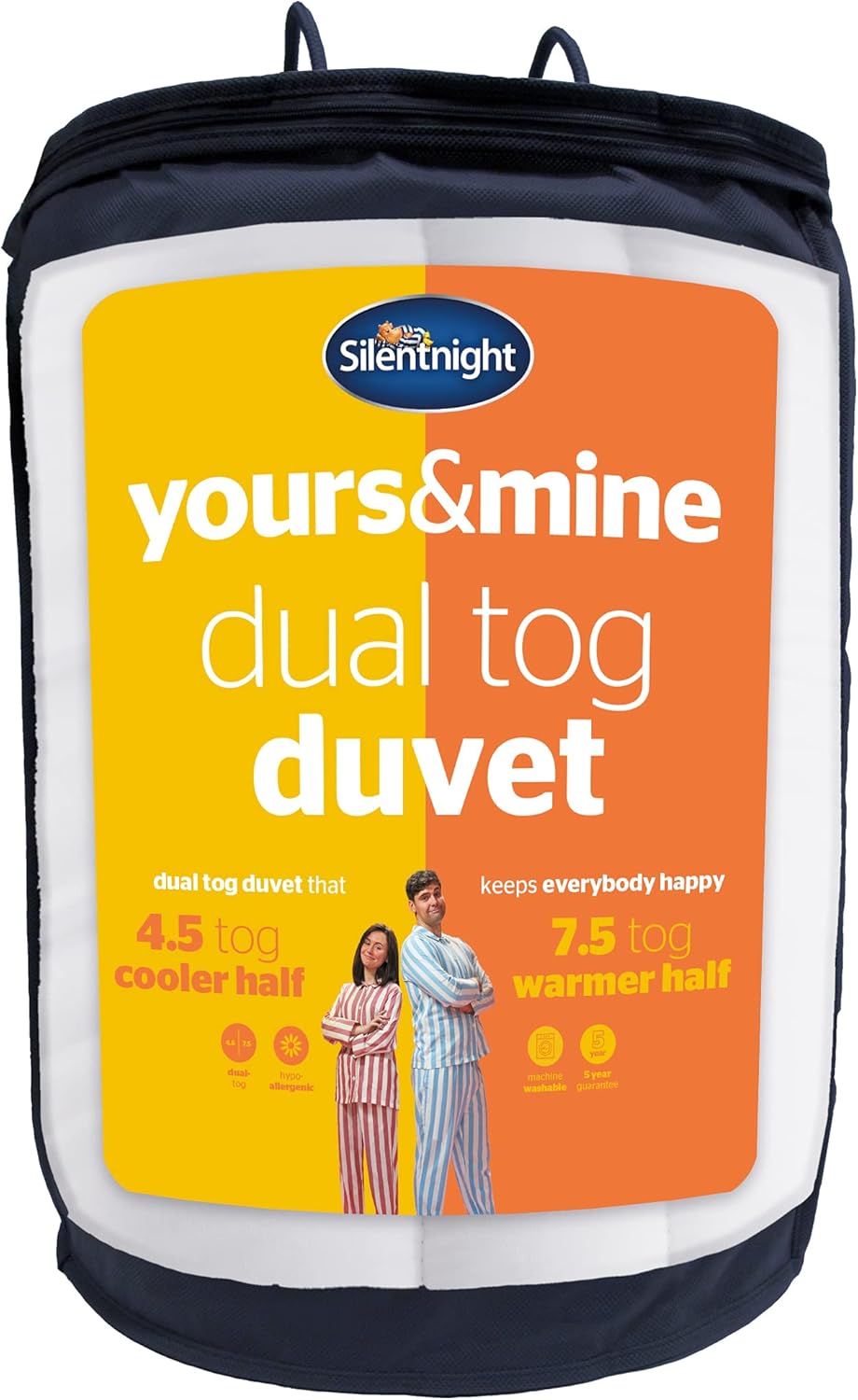 Silentnight Yours & Mine Duvet Dual Tog Summer Duvet Quilt Designed