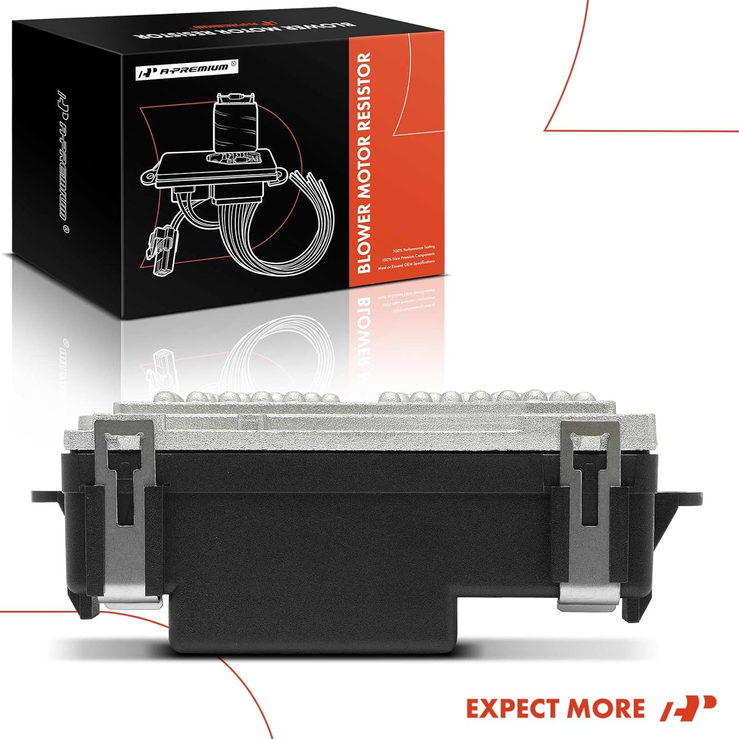 A-Premium Front HVAC Blower Motor Resistor Compatible with Audi A6 Quattro 2005-2011, A6 2006-2011, R8 2008-2012, S6 2007-2011, R8 2014-2015 - Replace# JA1735