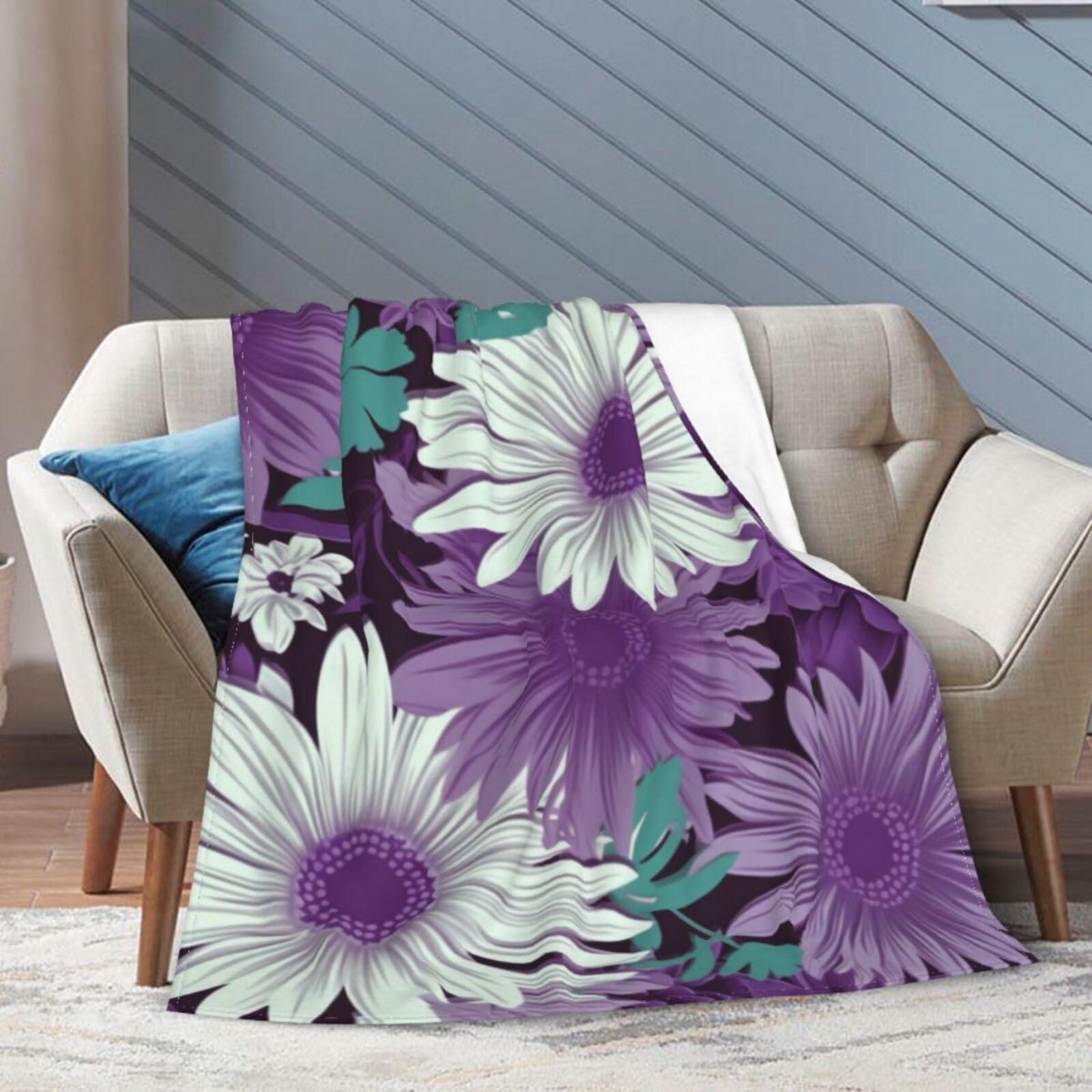 Couverture pelucheuse pour salon idéale pour cocooning devant la télévision