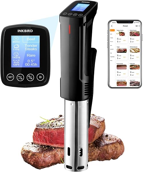 Inkbird ISV-100W Wi-Fi Sous Vide Cooker with Recipe Digital Interface