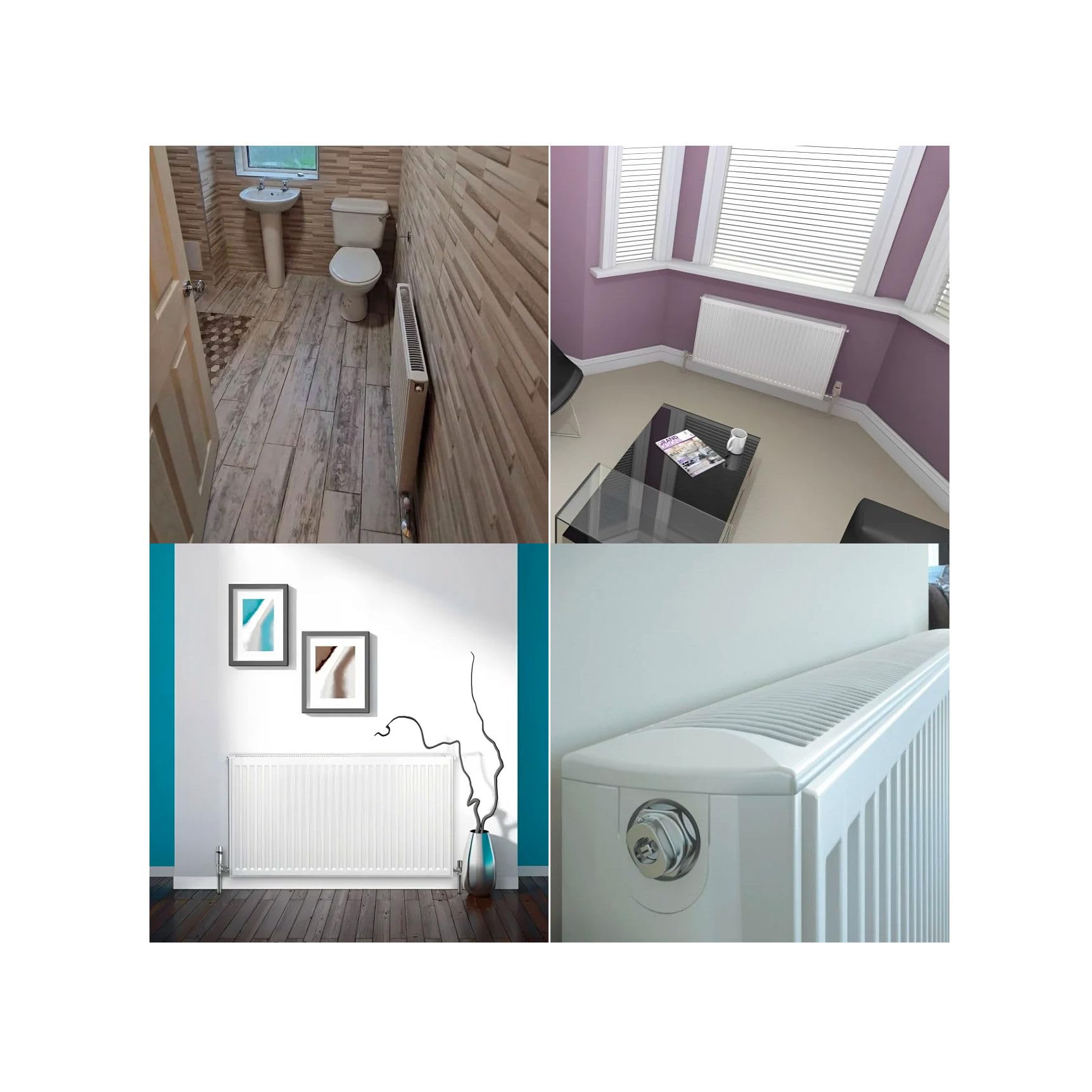 Stelrad Softline K2 600x800mm Radiator with Curved Top Grille & Ends