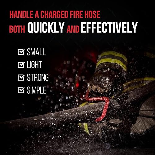 Miniatura 2 de Motis - Herramienta de enganche para extinción de incendios, un potente equipo de bomberos multiherramienta, herramientas de bombero, rojo