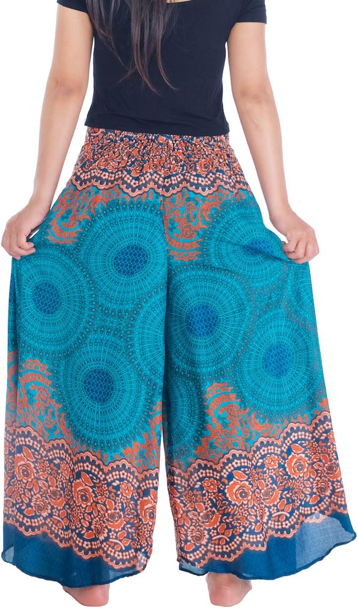 Lannaclothesdesign Palazzo Pants for Women Wide Leg Boho Harem Yoga Pants S M L XL Sizes - Image 3