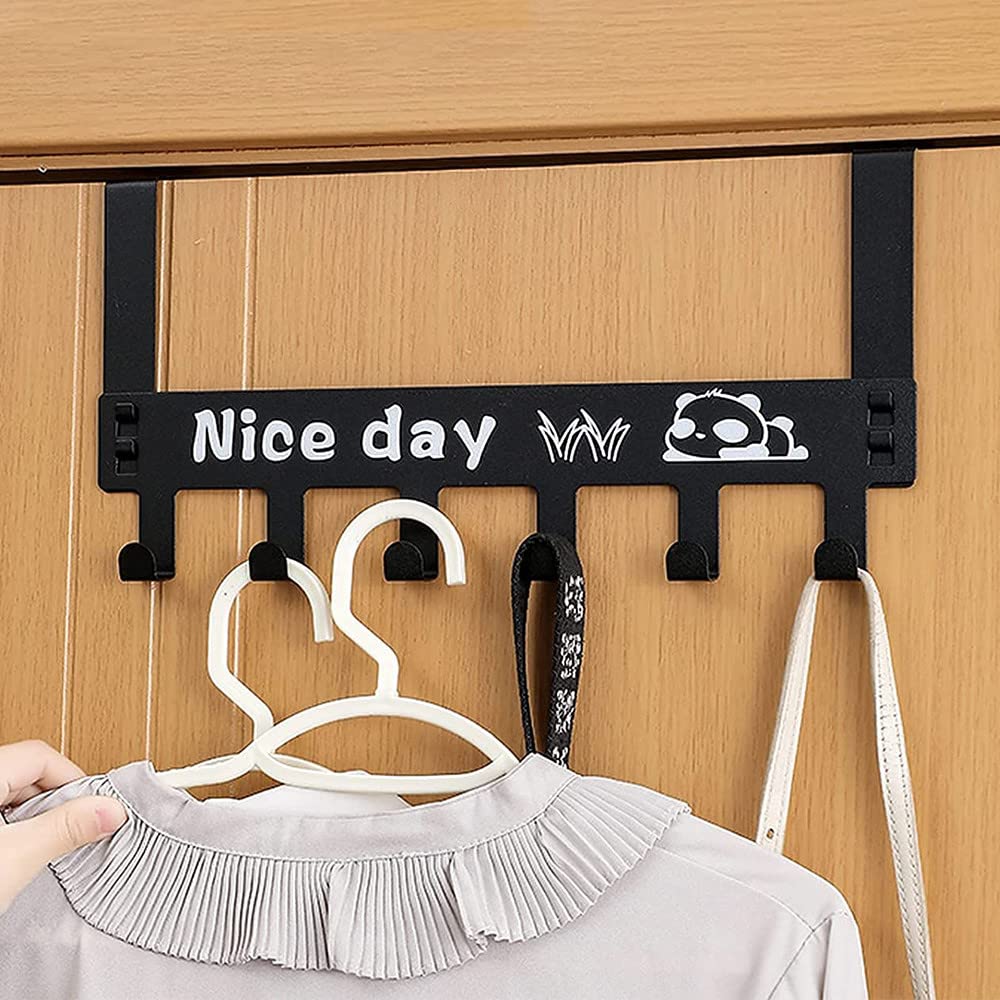 DOCAT Door Hanger for Cloth Hanging Stainless Steel Over The Door 6 Portable Hooks for Home (6 Hooks Metal) (B0B29DLRSQ) Amazon Price History, Amazon Price Tracker