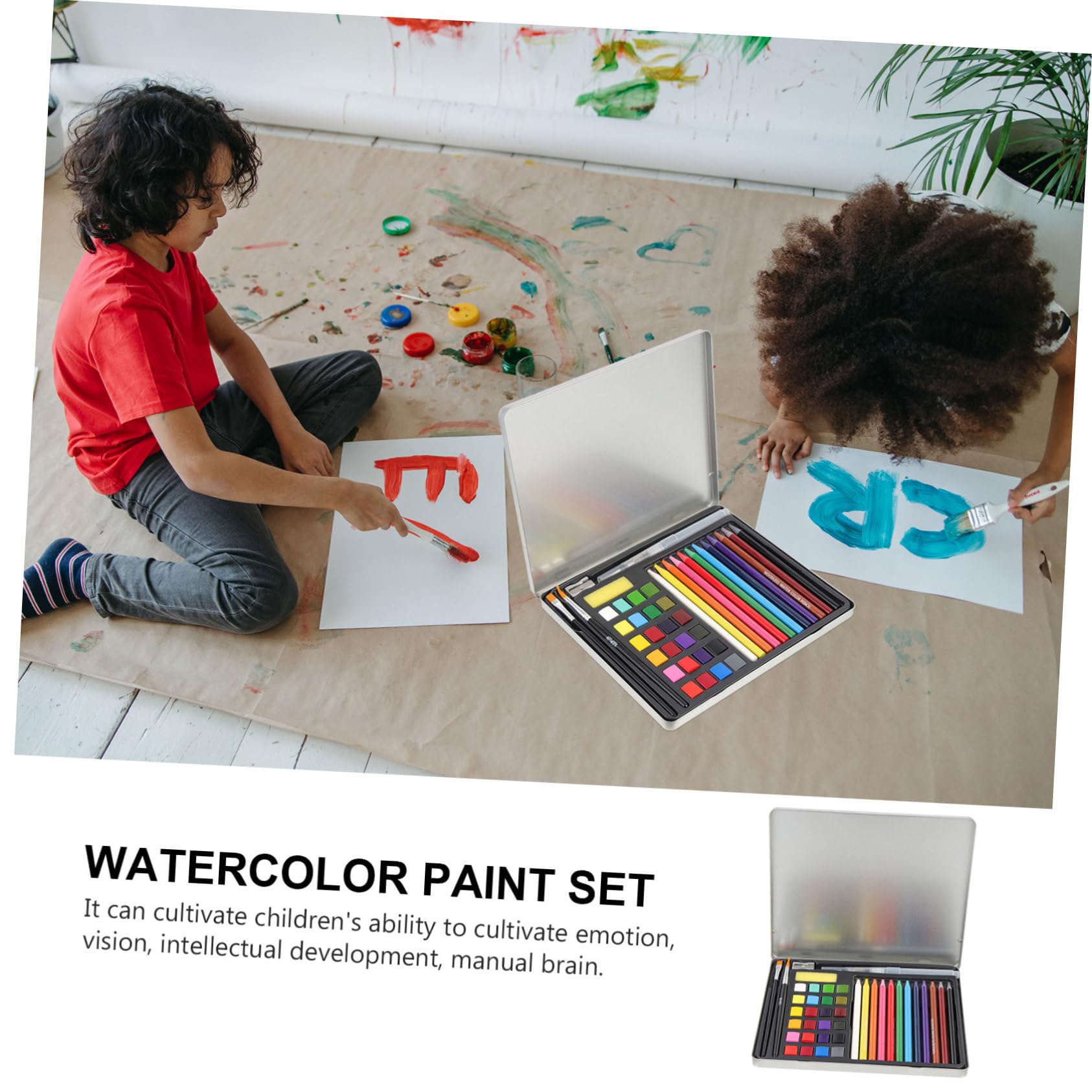 NUOBESTY 1 Ensemble De Peinture À L'Aquarelle Lavable À L'Eau Peinture À L'Huile Pastels Artistes À L'Aquarelle Pour Enfants Kit D'Aquarelle Débutant Daniel Chine